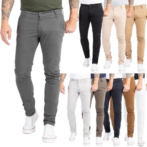 Herren hose chino hosen - hosen, slim