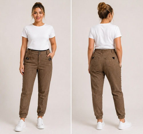 Damen chino hose braun - damen,